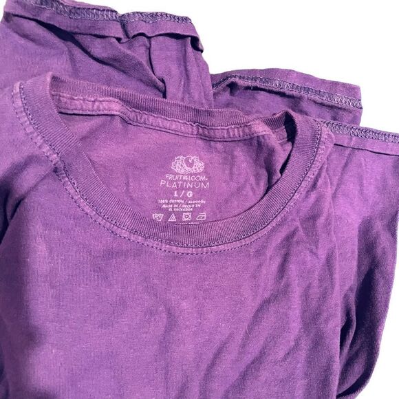 Crew neck Short sleeve T-shirts set of 4 - Picture 2 of 3